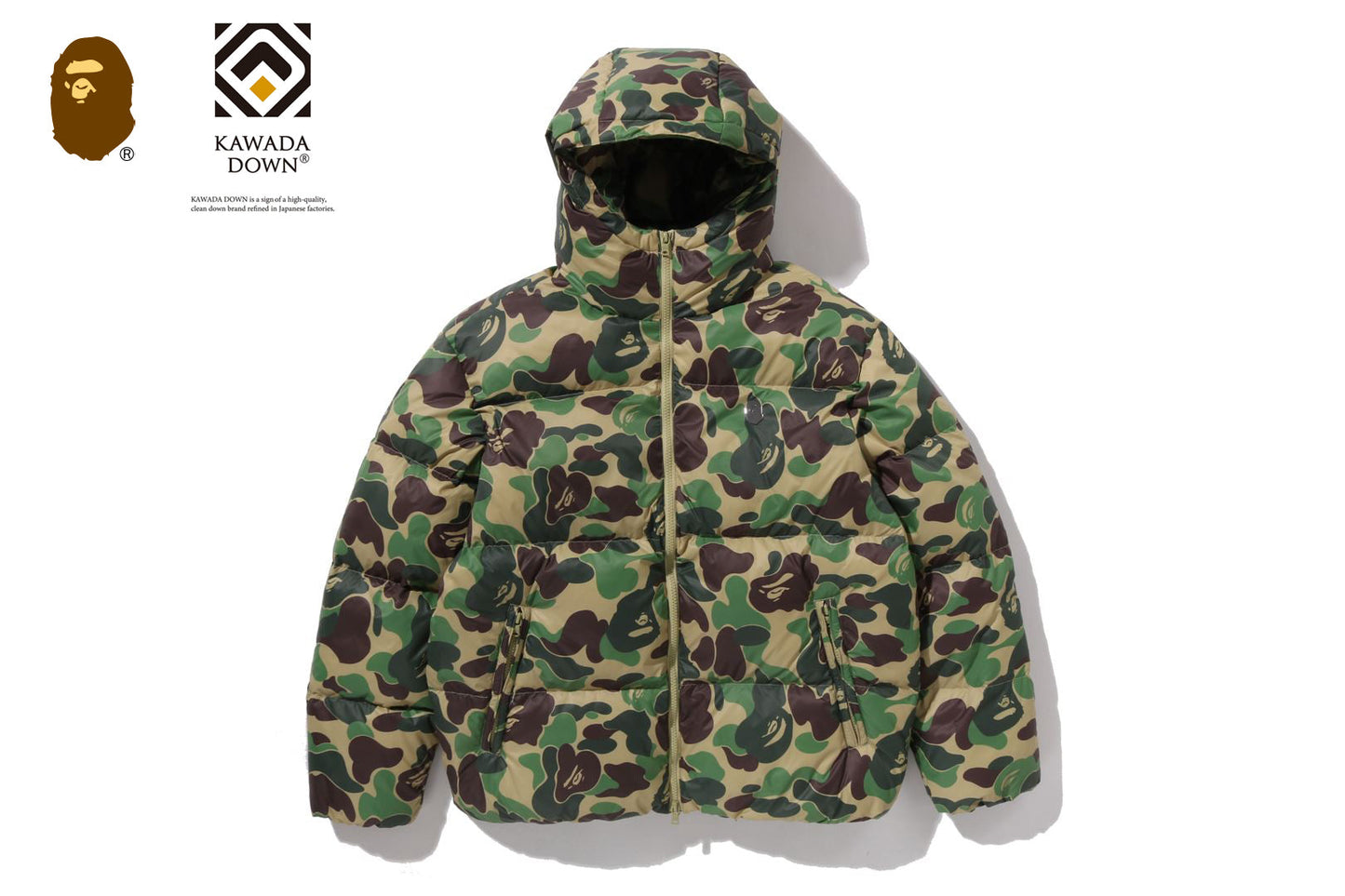 BAPE ABC CAMO DOWN JACKET