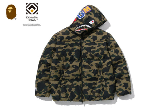 BAPE 1ST CAMO SHARK 羽絨外套