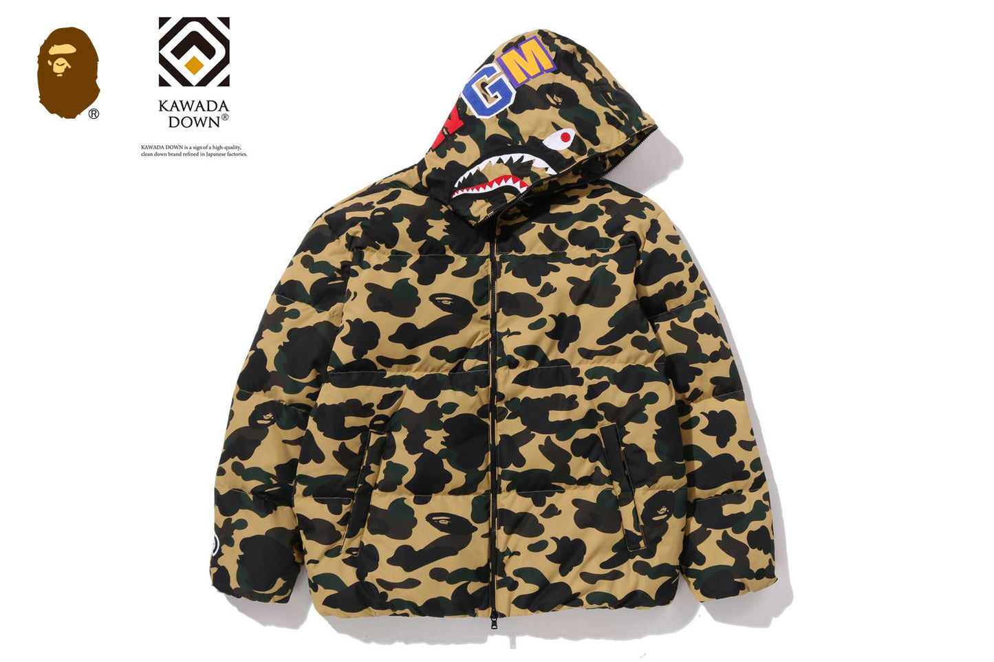 BAPE 1ST CAMO SHARK 羽絨外套