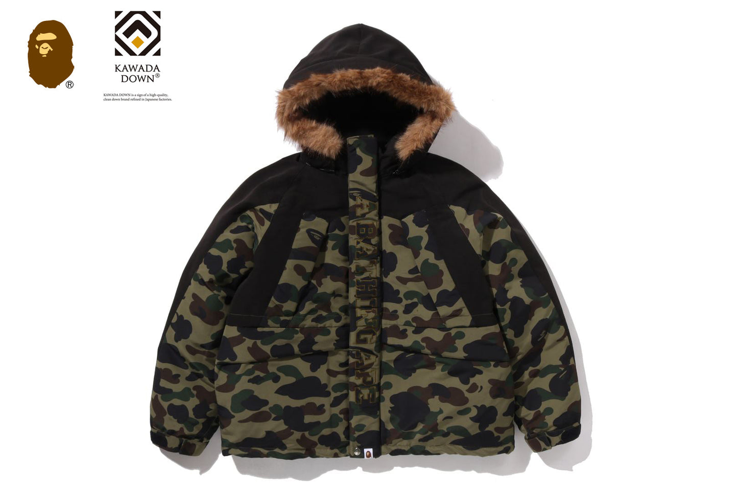 BAPE 1ST CAMO 雪板羽絨外套