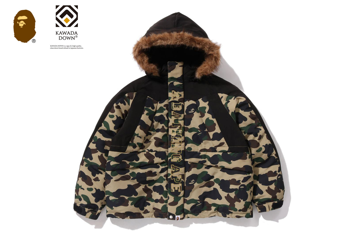 BAPE 1ST CAMO 雪板羽絨外套