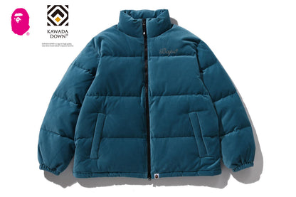 BAPE 水晶石標誌天鵝絨羽絨外套