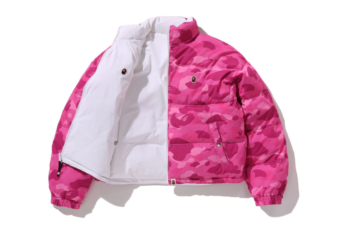 BAPE 彩色迷彩可翻轉羽絨外套