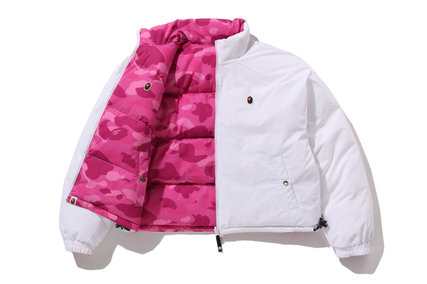 BAPE 彩色迷彩可翻轉羽絨外套