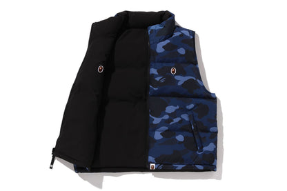 BAPE 彩色迷彩可翻轉羽絨背心