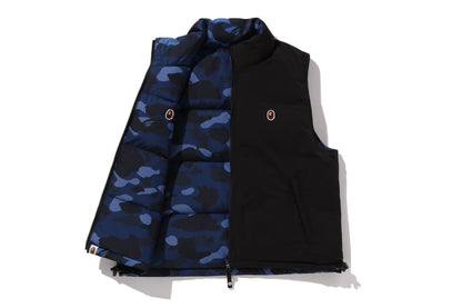 BAPE 彩色迷彩可翻轉羽絨背心