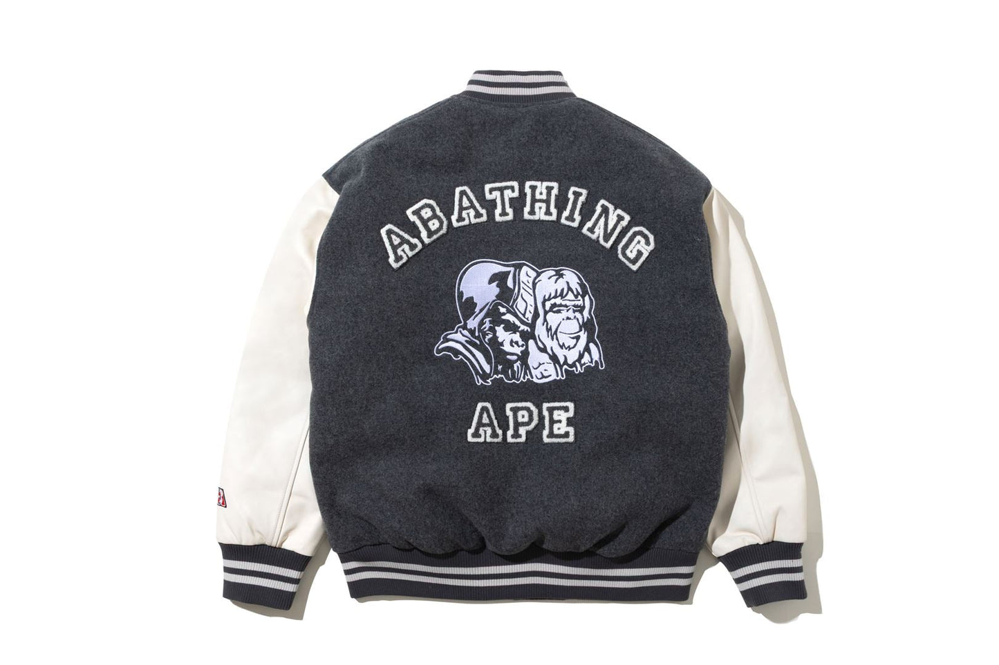 BAPE 【 BAPE BY KAZUKI KURAISHI 】MULTI LOGO VARSITY DOWN JACKET