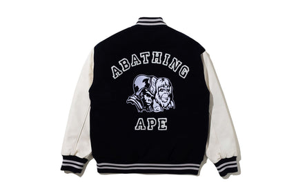 BAPE 【 BAPE BY KAZUKI KURAISHI 】MULTI LOGO VARSITY DOWN JACKET