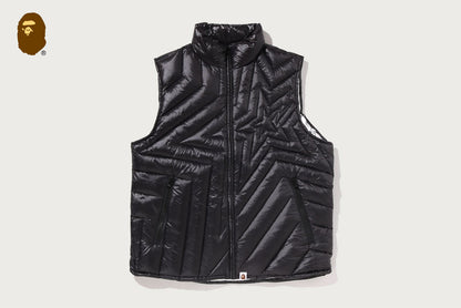 BAPE MEGA BAPE STA QUILTED LIGHT DOWN VEST