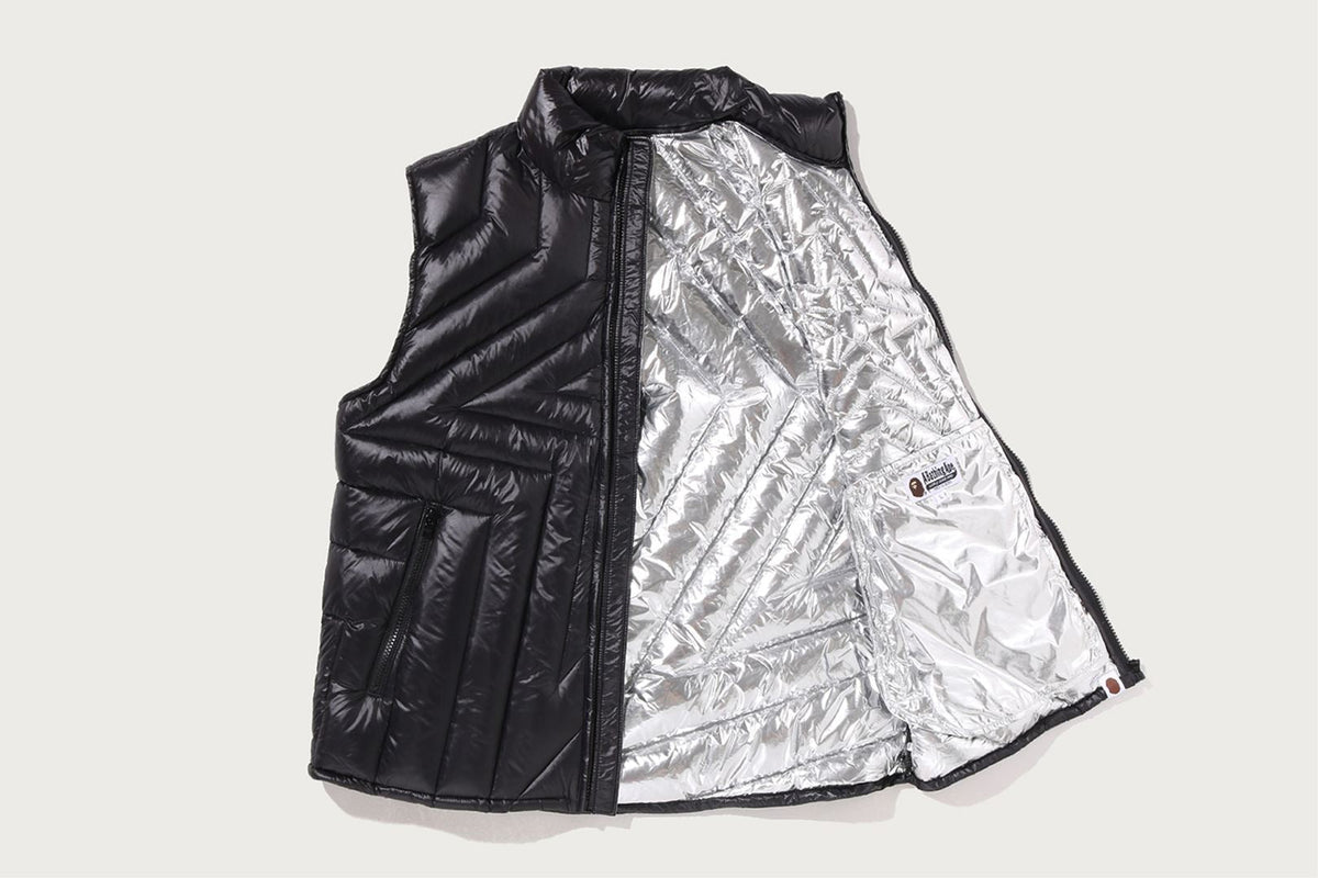 BAPE MEGA BAPE STA QUILTED LIGHT DOWN VEST
