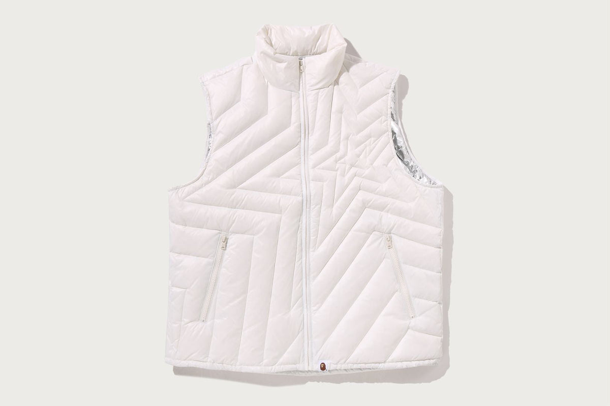 BAPE MEGA BAPE STA QUILTED LIGHT DOWN VEST