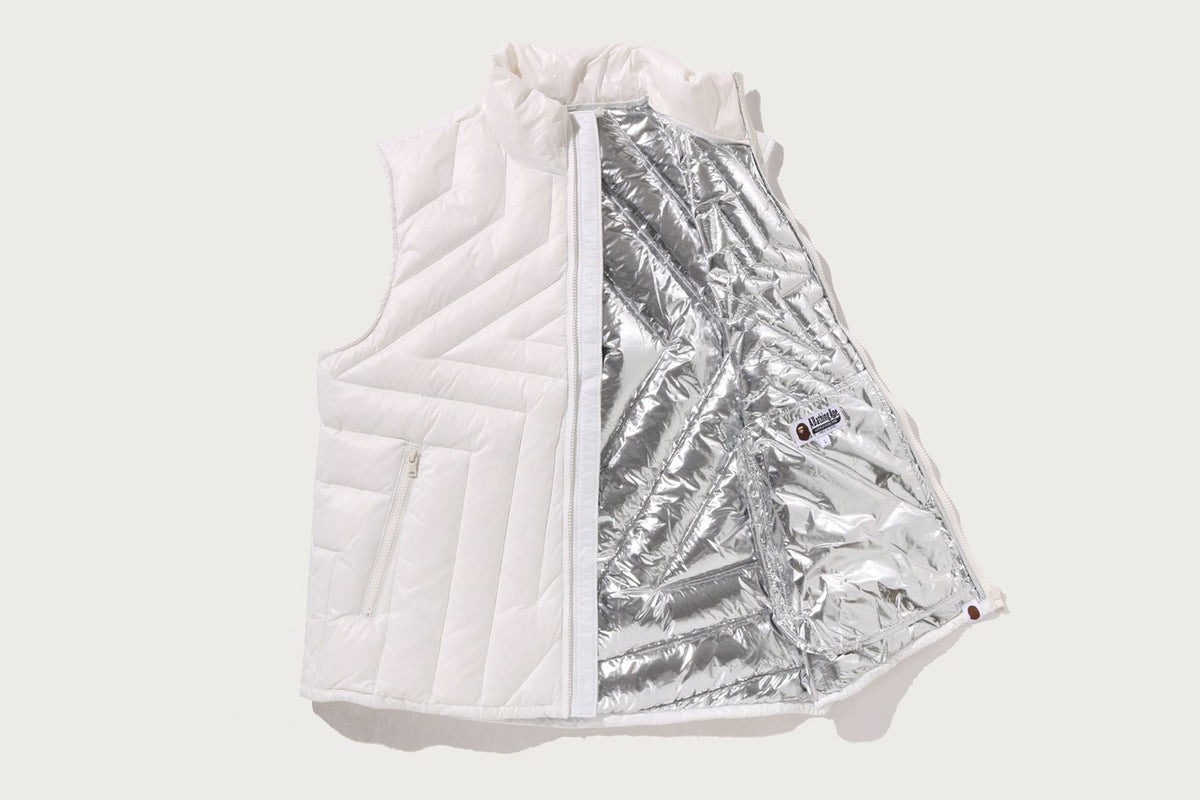 BAPE MEGA BAPE STA QUILTED LIGHT DOWN VEST