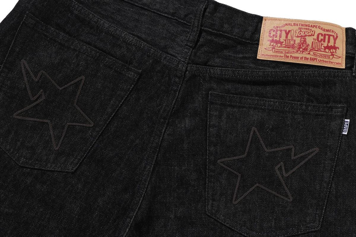 BAPE STA REGULAR FIT 13 OZ 丹寧長褲
