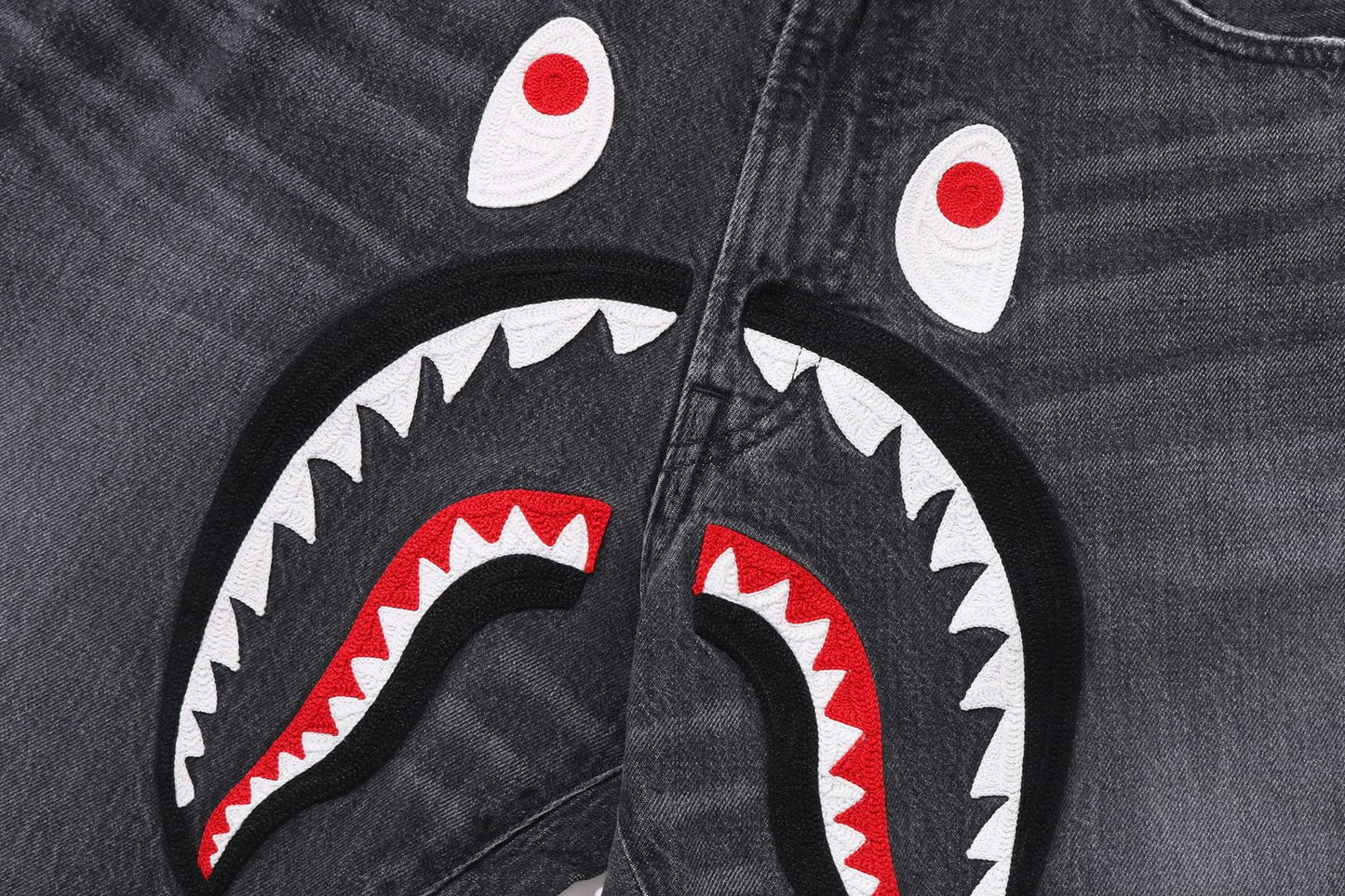 BAPE SHARK LOOSE FIT 13 OZ 丹寧長褲