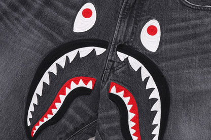BAPE SHARK LOOSE FIT 13 OZ 丹寧長褲