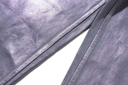 BAPE FOIL WASHED ONE POINT RELAXED FIT DENIM PANTS