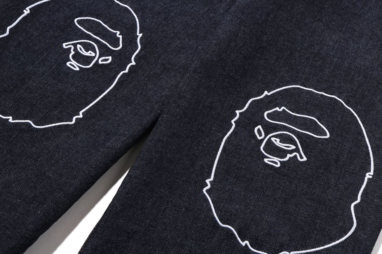 BAPE APE HEAD 10 OZ 伸縮牛仔褲