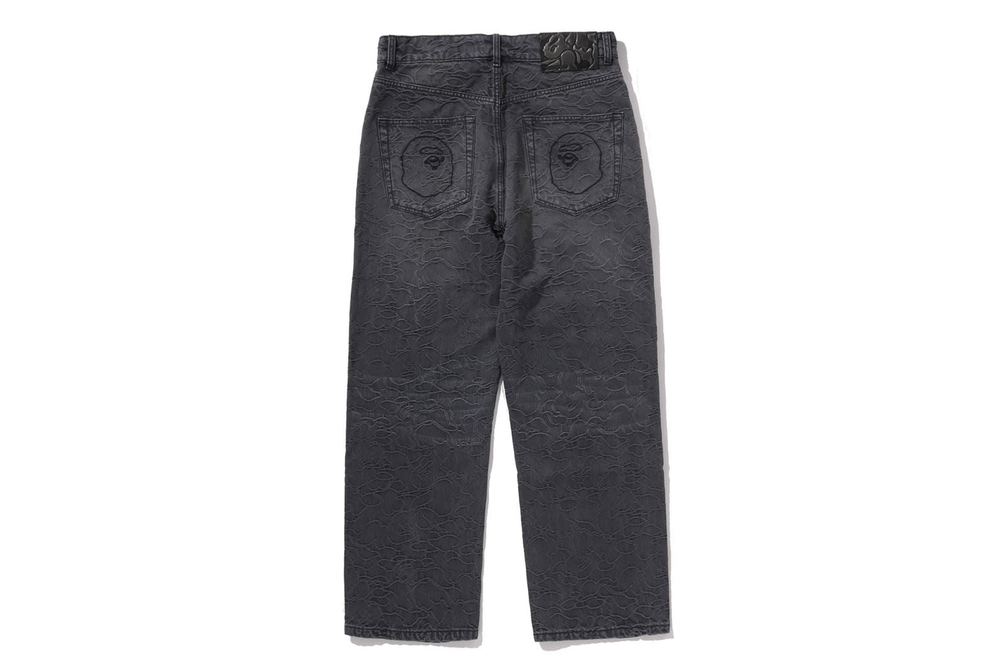 BAPE LINE CAMO JACQUARD RELAXED FIT DENIM PANTS