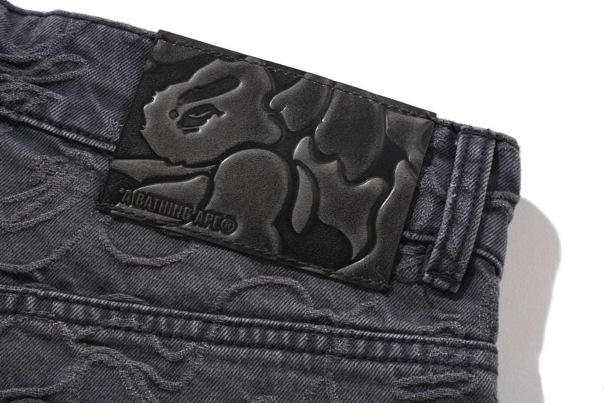 BAPE LINE CAMO JACQUARD 寬鬆版型丹寧長褲