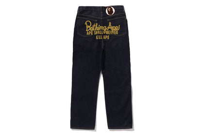 BAPE CHAMPION DENIM PANTS