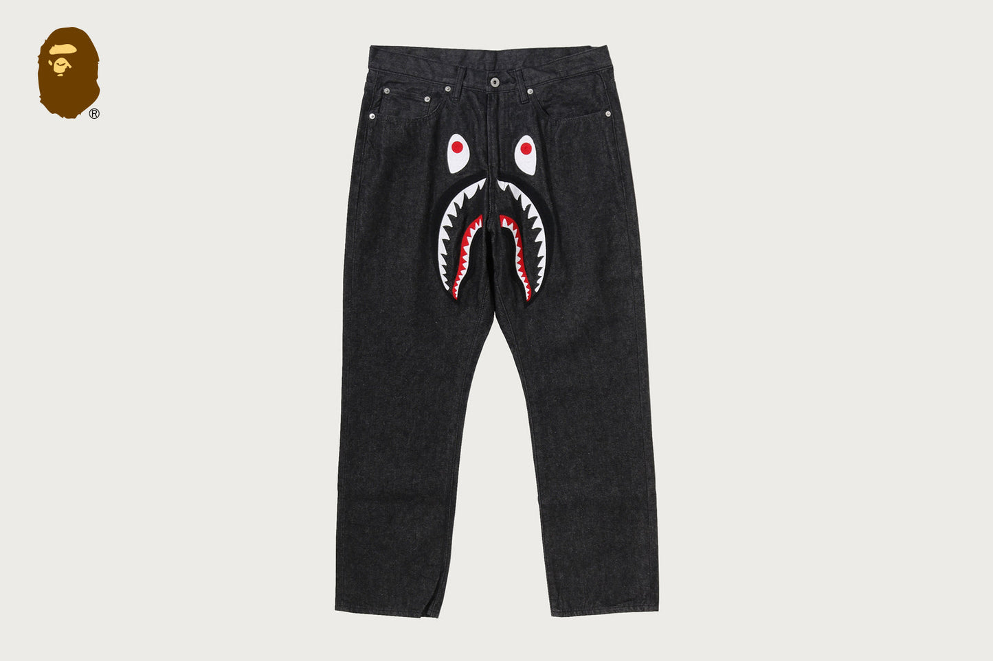 BAPE SHARK 13 OZ 牛仔褲