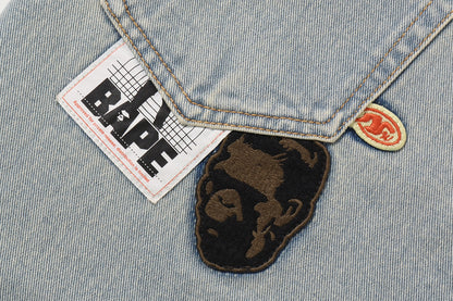 BAPE 多標誌寬版牛仔褲