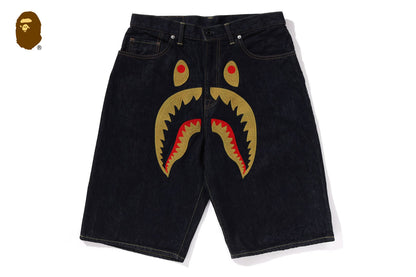 BAPE SHARK DENIM SHORTS