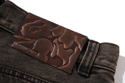 BAPE STA PATCH 13 OZ 放鬆版牛仔短褲