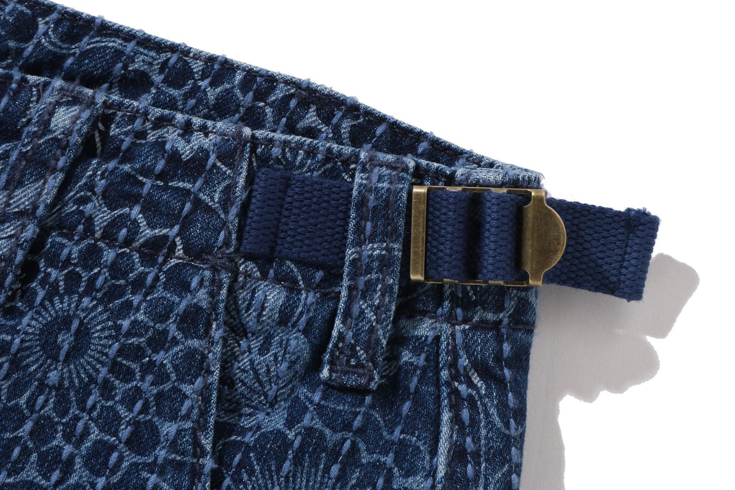 BAPE JAPANESE INDIGO ART CAMO 迷彩風格寬鬆版男裝短褲