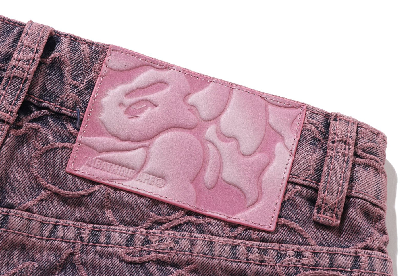 BAPE LINE CAMO 牛仔短褲