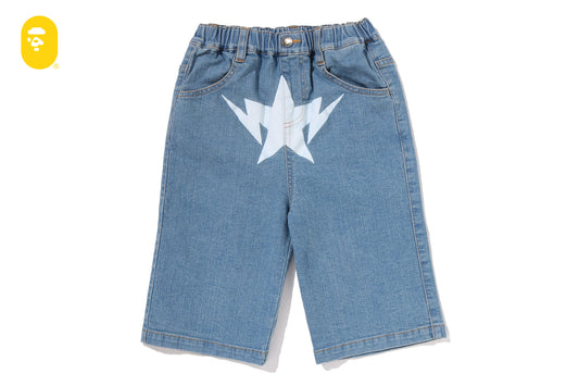 BAPE TWIN STA 10 OZ 牛仔短褲