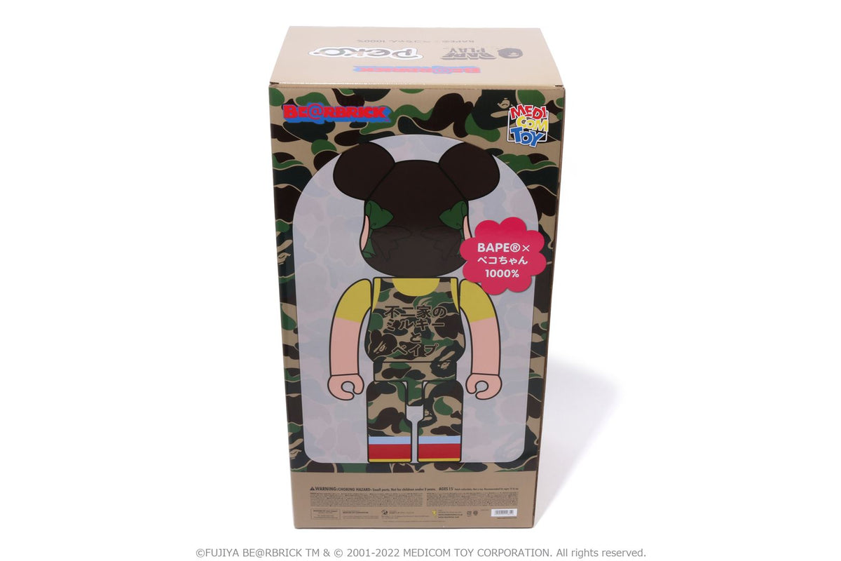 BAPE X FUJIYA ABC CAMO PEKO BE@RBRICK 1000%