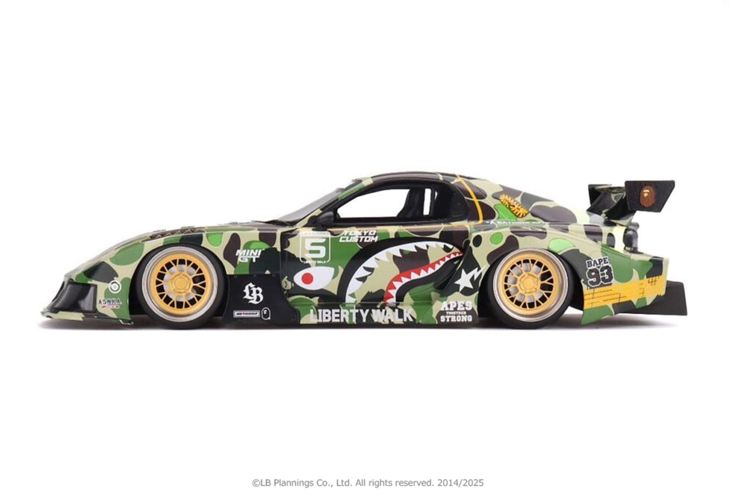BAPE【 BAPE X LBWK 】MINI GT ABC CAMO FD RX7 1/18