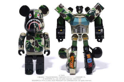 BAPE X TRANSFORMERS X BE@RBRICK ABC CAMO SHARK CONVOY 400%