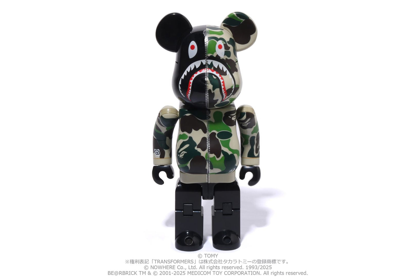 BAPE X TRANSFORMERS X BE@RBRICK ABC CAMO SHARK CONVOY 400%