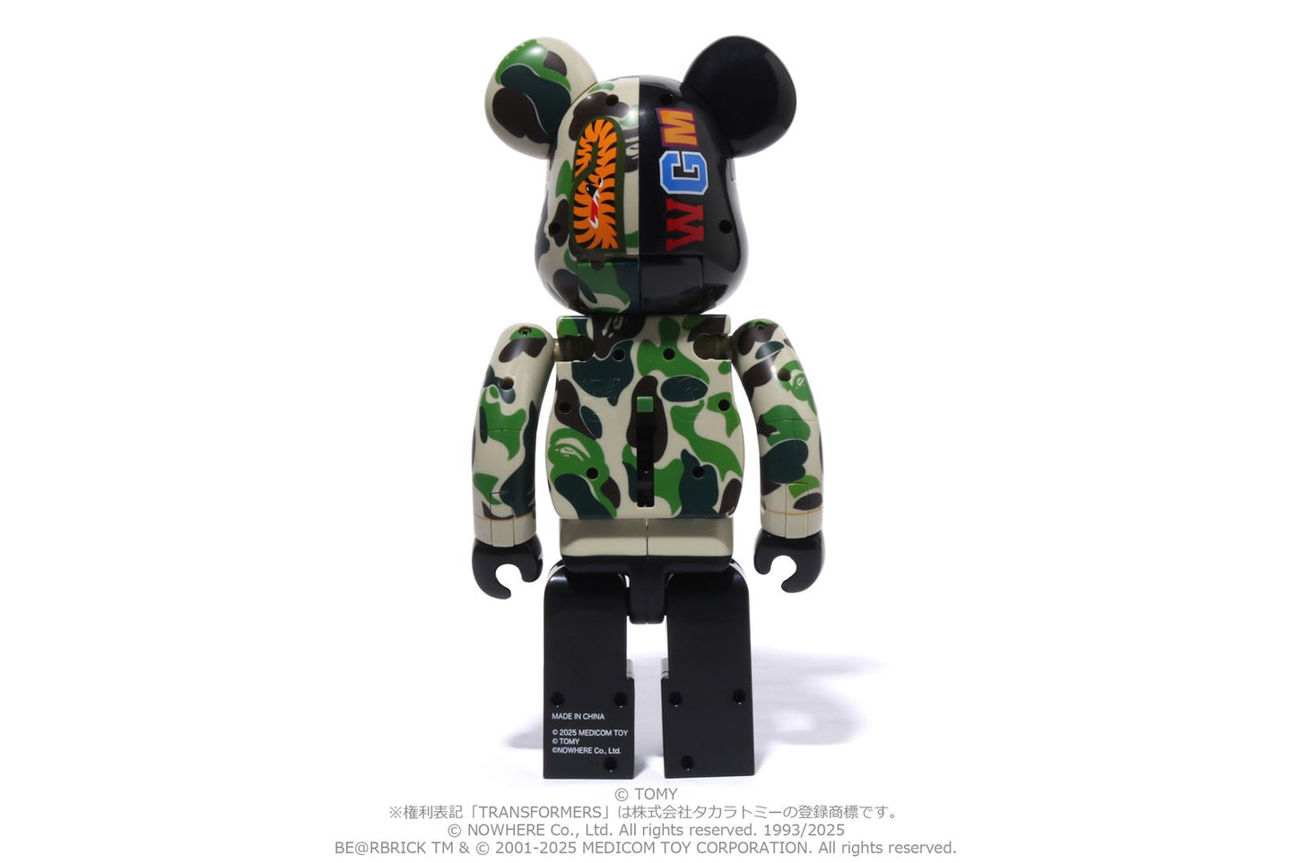 BAPE X TRANSFORMERS X BE@RBRICK ABC CAMO SHARK CONVOY 400%