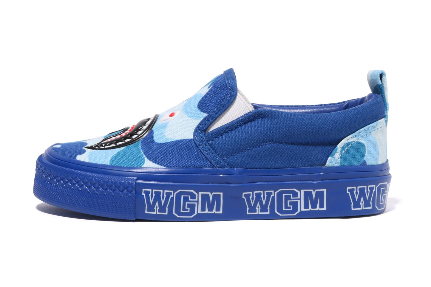 BAPE ABC CAMO SHARK PATCH SLIP ON