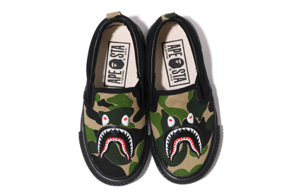 BAPE ABC CAMO SHARK PATCH SLIP ON