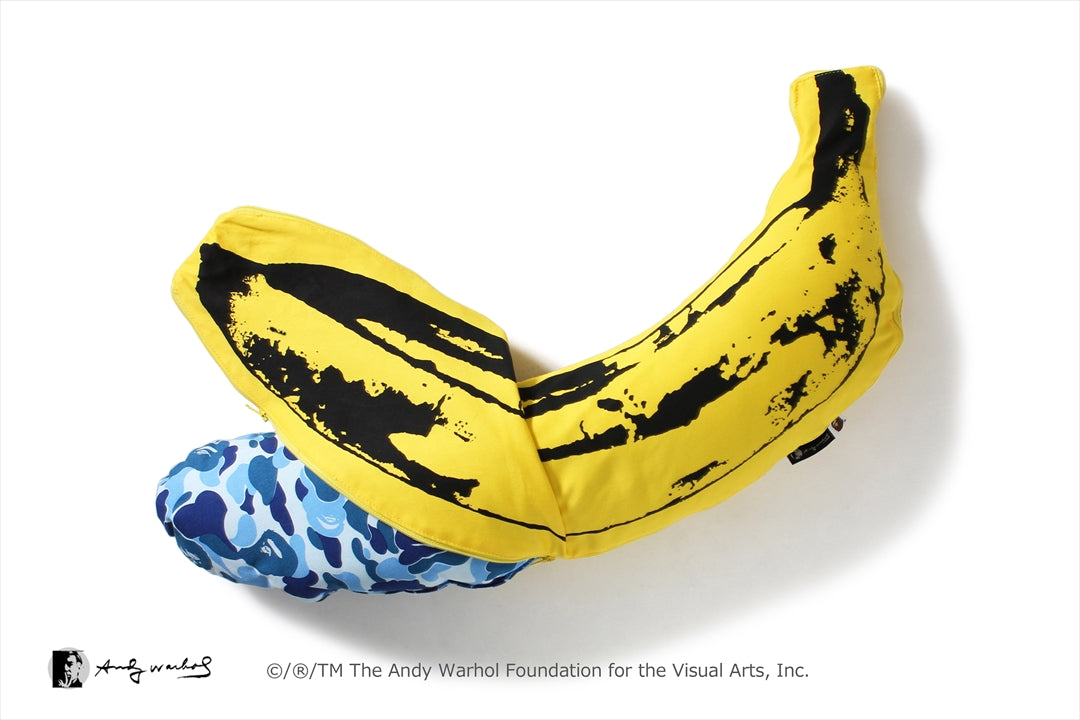 BAPE BAPE X MEDICOM TOY X ANDY WARHOL ABC CAMO BANANA CUSHION S