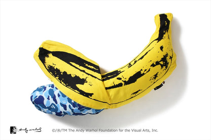 BAPE BAPE X MEDICOM TOY X ANDY WARHOL ABC CAMO BANANA CUSHION S
