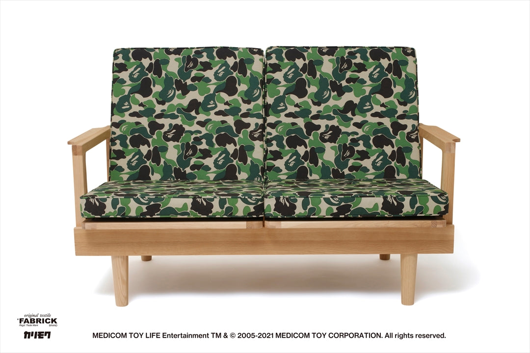 BAPE BAPE X FABRICK X KARIMOKU ABC CAMO 雙人沙發 BAPE HOME