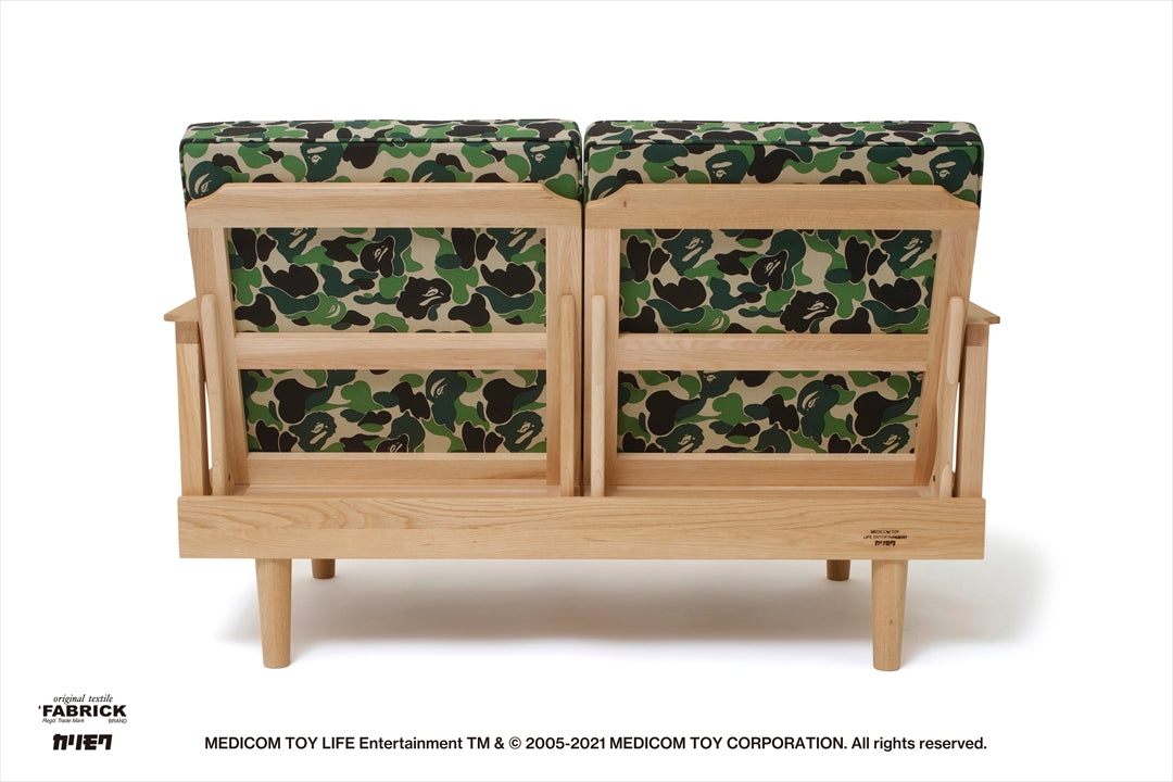BAPE BAPE X FABRICK X KARIMOKU ABC CAMO 雙人沙發 BAPE HOME