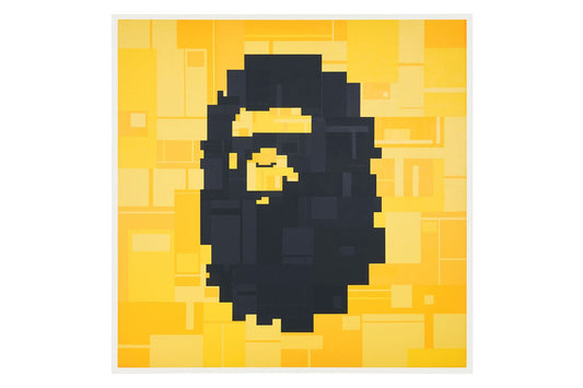 BAPE APE HEAD YELLOW AND BLACK BY ADAM LISTER