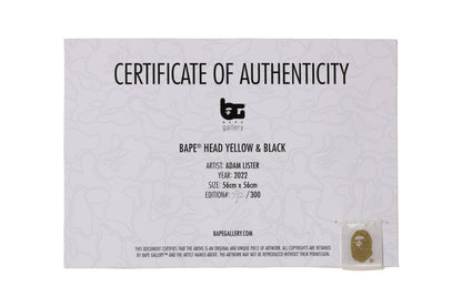 BAPE APE HEAD 黃黑色