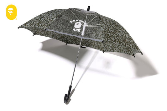 BAPE NEON CAMO COLLEGE UMBRELLA