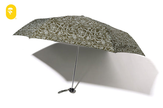 BAPE NEON CAMO FOLDING UMBRELLA