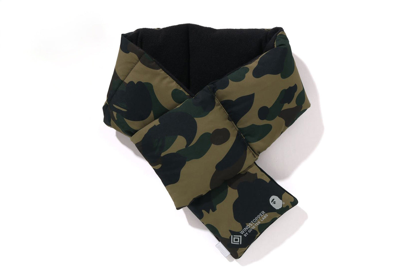 BAPE GORE-TEX WIND STOPPER 1ST CAMO 口袋絨毛圍巾