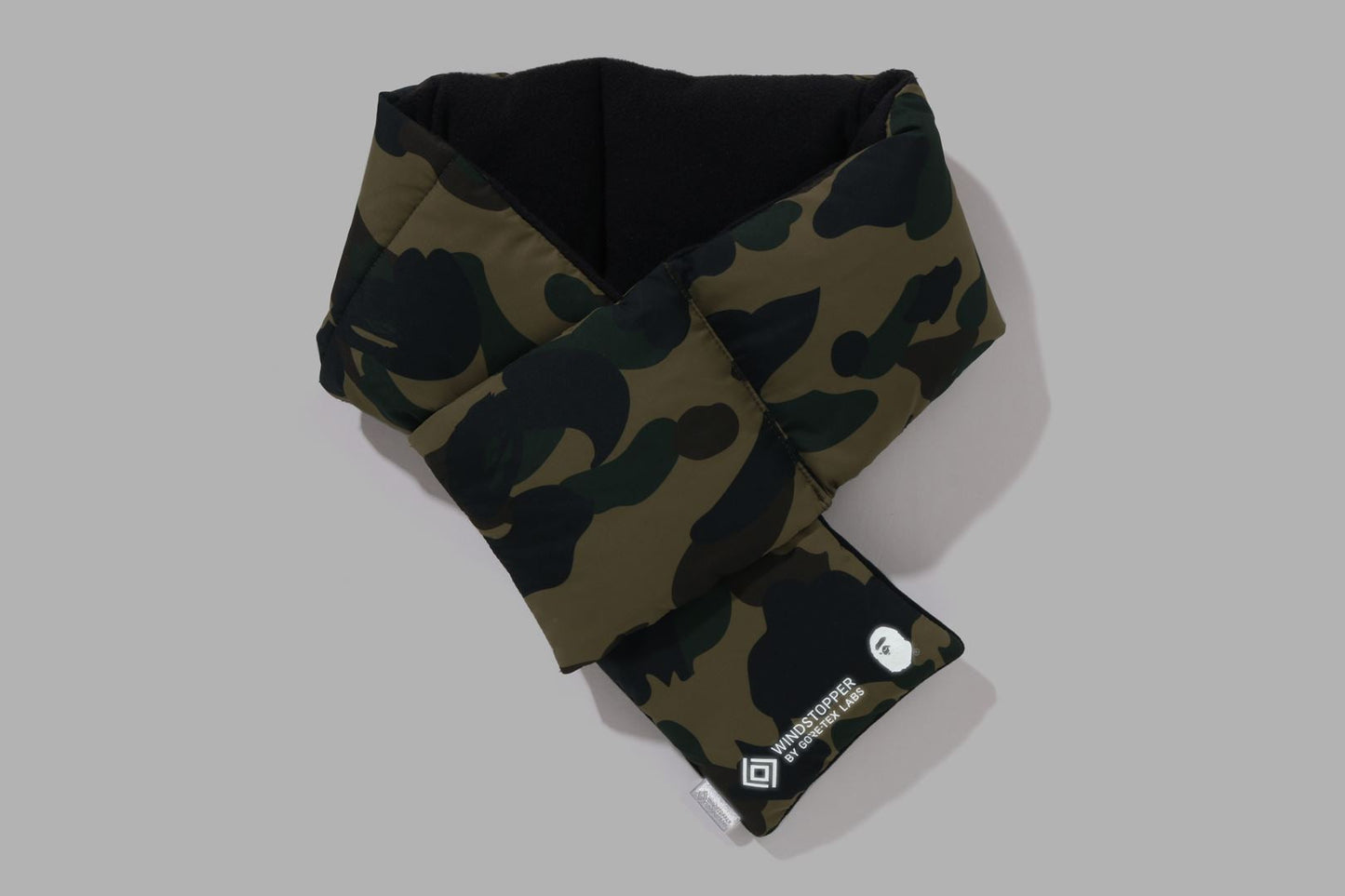 BAPE GORE-TEX WIND STOPPER 1ST CAMO 口袋絨毛圍巾