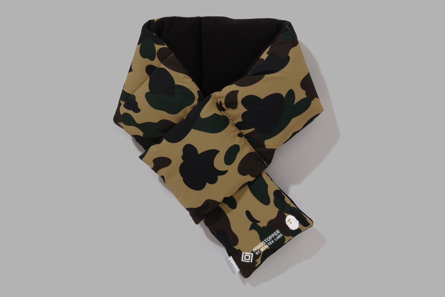 BAPE GORE-TEX WIND STOPPER 1ST CAMO 口袋絨毛圍巾