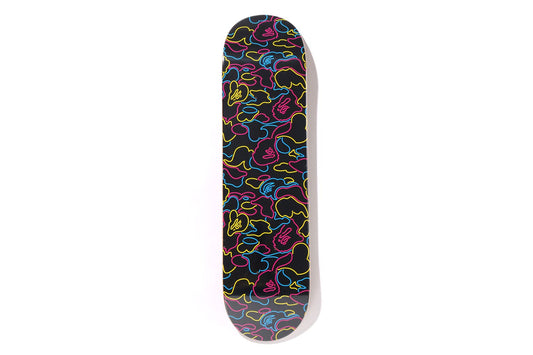 BAPE NEON CAMO SKATEBOARD
